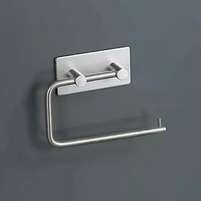 Stainless Steel Suction Cup Toilet Paper Roll Holder Tissue Rack No Drilling Pro • $19.99