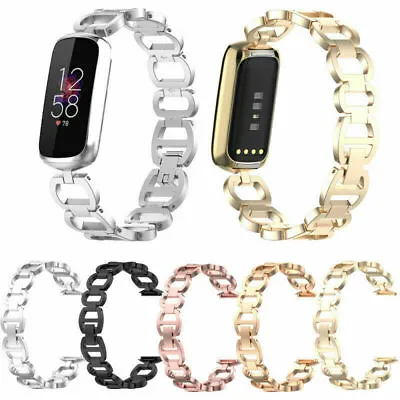 $19.99 • Buy Women Stainless Steel Metal Watch Band Strap Wristband Loop For Fitbit Luxe