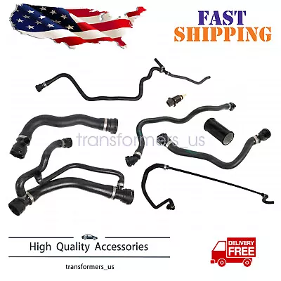 Radiator Hose Upper Lower Water Hose Sensor Kit 8pcs For BMW 750i 750Li • $220.95