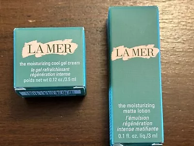 La Mer Moisturizing Cool Gel Cream .12 Oz & Matte Lotion .1 Fl Oz Deluxe Samples • $19.99