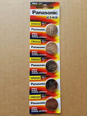 5x CR2032 PANASONIC 3V LITHIUM Batteries  EXP 2028 Or Later  Post From MELB • $6.50