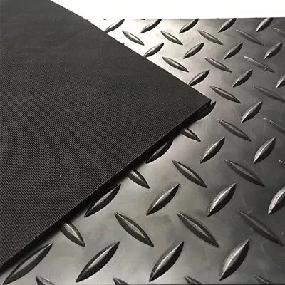 Heavy Duty Rubber Garage Flooring Non Slip Matting 1.5m Wide X 3mm Thick • £139.98