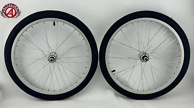 Altaline 20  X 1.50 Alloy Bmx Front & Freewheel Rims W/ Semi-slick Tires. • $105.79