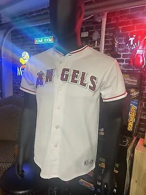 Vintage Majestic MLB Los Angeles Angels Vladimir Guerrero 27 Jersey Youth XL • $35
