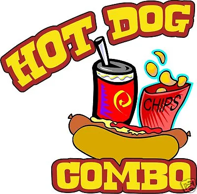 Concession Hot Dogs Hot Dog Cart Food Truck Vinyl Sign Sticker Decal 10  • $12.95