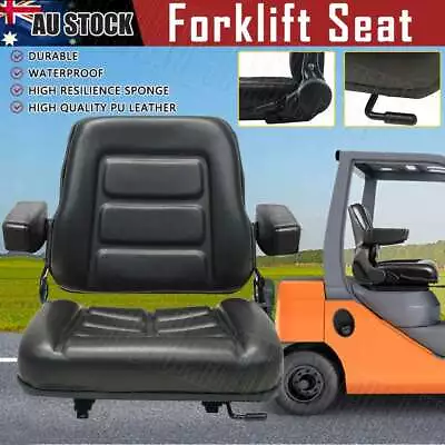 Tractor Seat Forklift Excavator Universal Suspension Backrest Truck Chair Adjust • $119.99