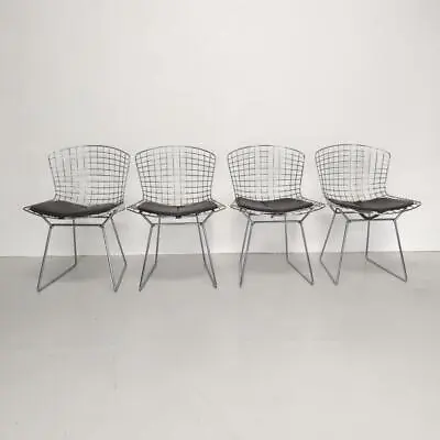 $1956.26 • Buy Set Of 4 Vintage Harry Bertoia Chairs Midcentury In Chrome #3968