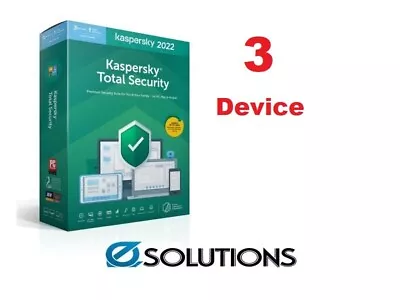 Kaspersky Total Security Premium - 3 Device 1 Year License Key 2023 (New Version • $39