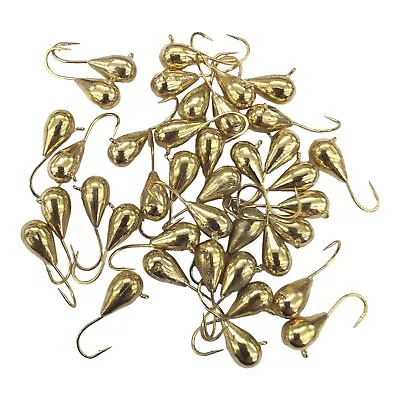 Tungsten Gold Ice Fishing Jigs 5mm Lot Of 5 • $7.99