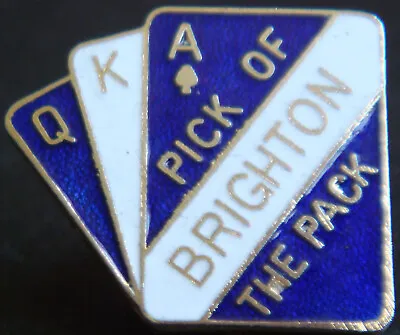 BRIGHTON & HOVE ALBION PICK OF THE PACK Vintage Badge Maker COFFER N'ton In Gilt • £13
