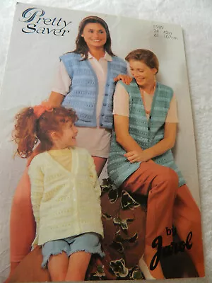 £1.25 • Buy Jarol Knitting Pattern For A Ladies Waistcoat In D.k. Yarn Size 24  - 42   .