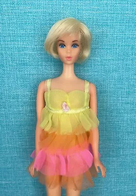 Vintage Mod Blonde Hair Fair Twist N Turn TNT Body Barbie Doll Center Eyes 1970 • $39