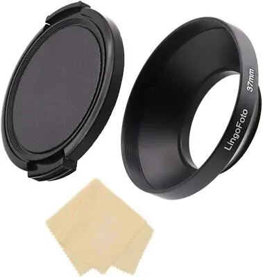 $36.68 • Buy 37mm Angle Wide Lens Hood For Canon Fuji Nikon Olympus Panasonic Pentax Sony