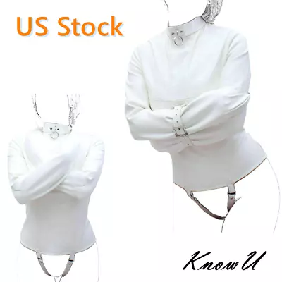 $33.86 • Buy KnowU US Stock Straight Jacket Costume Restraint Armbinder Body Harness M/L Size