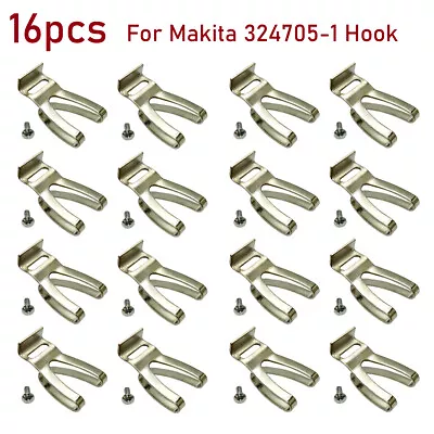 16 Pieces For Makita 324705-1 Belt Clip Hook With Screws BHP452BHP454 BTD130FW • $21.48