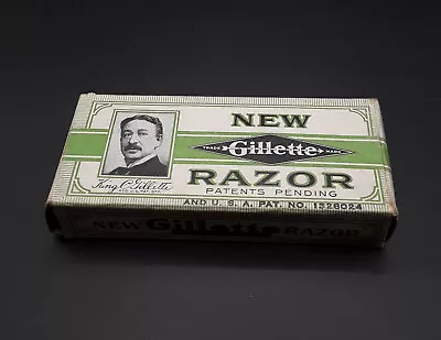 Vintage NEW Gillette Gold Tone Razor NIB NICE • $37