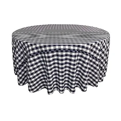Tablecloth Checkered Round 303645546072839096108 And 120 Inch  • $67.15
