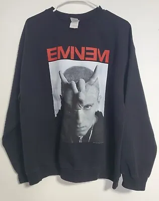 Eminem Monster Tour Devil Horns 2014 Graphic Sweater Sweatshirt Size Large • $28.50
