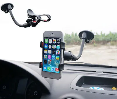 $5.03 • Buy Car Windshield Mount Stand Clip Phone Holder For IPhone 13 12 11 Samsung S21 LG