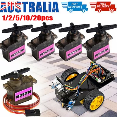 $12.99 • Buy 1-20X MG90S Metal Gear Digital Micro Servo Motor For RC Helicopter Plane Boat