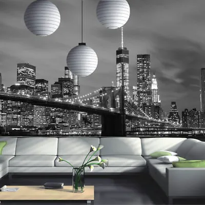 £39.99 • Buy New York City Skyline Brooklyn Bridge Photo Wallpaper Wall Mural Room Decoration
