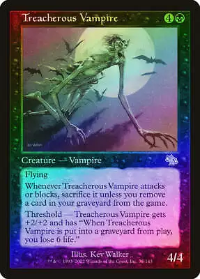 Treacherous Vampire FOIL Judgment PLD Black Uncommon MAGIC MTG CARD ABUGames • $1.35