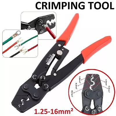 1.25-16mm² Wire Crimper Cable Plier Terminal Anderson Plug Lug Crimping Tool • $34.99