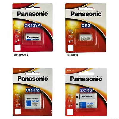 For Panasonic Lithium Camera Battery CR123A CR2 CRP2 2CR5 3V 6V CR15H270 DL245 • $5.10