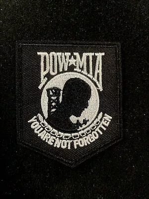 POW-MIA PATCH VIETNAM WAR Embroidered Iron-on Military Veteran Emblem REMEMBERED • $2.99