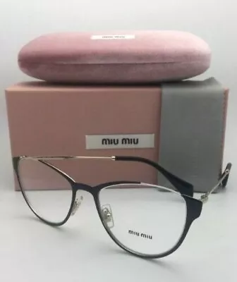  MIU MIU Eyeglasses FRAMES VMU 51O QE3-1O1 53-19 140 Black & Gold Cat Eye Frames • £89.99