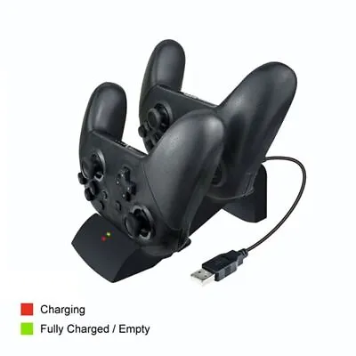 Charging Dock Station Pro Controller Charger Stand For Nintendo Switch Gamepad • $22.09