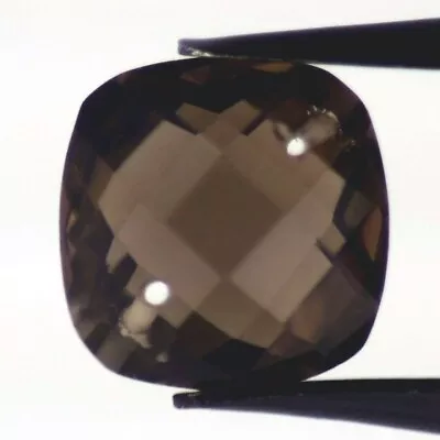 Smokey Quartz 10 Mm Cushion Briolette Cut Drilled All Natural F-1732 • $1