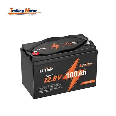 LiTime 12V 100Ah TM LiFePO4 Lithium Battery Low Temp Cut-off For Trolling Motor • $299.99