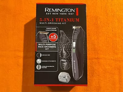 Remington 5 In 1 Titanium Cordless Trimmer Grooming System Clipper Hair Nose • $39.90