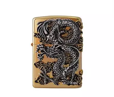 Zippo Lighter Flying Dragon GD Windpoof Genuine Free Shipping 6 Flint New In Box • $134.97