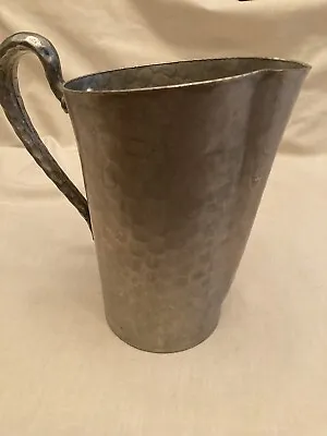 Vintage Hand Forged Everlast Metal Hammered Aluminum Pitcher 7 1/2” Tall • $15.95