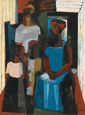 The Family : CHARLES ALSTON : 1955 : Archival Quality Art Print • $52.91