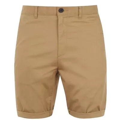 Jack Wills Slim Chino Shorts Beige Size 32R (REFR9) • £19.99