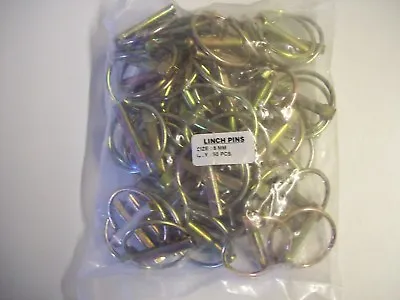 50 X 8mm Lynch /Linch Pin Trailer/ Truck/ Tractor / Farm Machine FREE P&P • £13.40