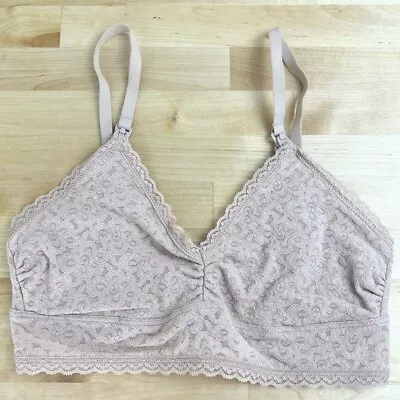 NEW Gap Body Maternity Lace Nursing Bra Cafe Au Light Brown Lait Size Small • $14.99