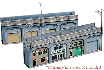 N Scale Greenmax 2143 Warehouse Store Kit Under Railway Viaduct Diorama Scenery • $29.99