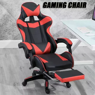 Extra Wide Deluxe Gaming Chair Office Computer Racing Pu Leather • $109