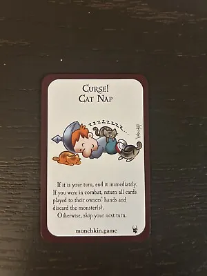 Munchkin Promo Card - Cat Nap - SJG - NEW! • $4