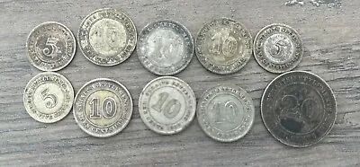 £0.99 • Buy Mixed Lot Of Straits Settlements Coins /Malaysia 1890-1927 Silver Lot 175