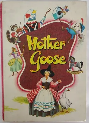 Vintage Mother Goose 1953 Nursery Rhyme Book Whitman Retro Nursery Decor  • $18.95