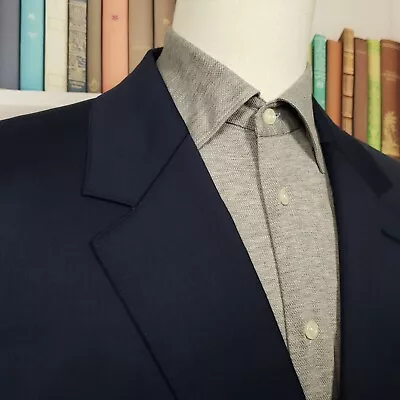 Bonobos Sport Coat Men 56R Standard Fit Blue Wool Spandex Two Button Double Vent • $79.99