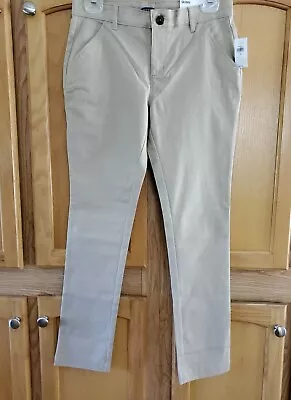 £12.11 • Buy  OLD NAVY Girls Khaki  Chinos Skinny Adjustable Waist Stretch Sz 16 NWT