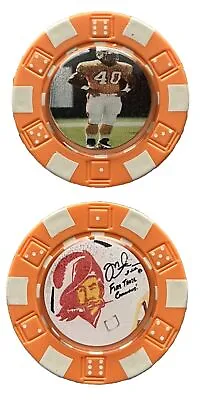 MIKE ALSTOTT -  TAMPA BAY BUCCANEERS FOOTBALL LEGEND - **Signed** POKER CHIP NEW • $13.25