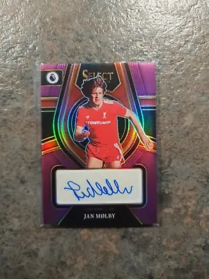 2022-23 Panini Select Premier League - Jan Molby - Auto - Liverpool- Purple /49 • £24.99