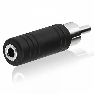 UKDJ RCA Phono Plug Male To 3.5mm Mono Jack Socket Female Adapter PP • £1.99